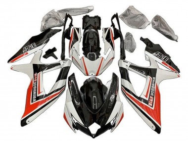 2008-2010 Suzuki GSXR 600 / GSXR 750 Motorcycle Fairings - White Orange Glossy Black Yoshimura Canada Websites