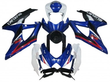 2008-2010 Suzuki GSXR 600 / GSXR 750 Motorcycle Fairings - White Blue Red Black Canada Websites