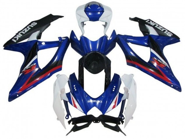 2008-2010 Suzuki GSXR 600 / GSXR 750 Motorcycle Fairings - White Blue Red Black Canada Websites