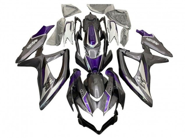 2008-2010 Suzuki GSXR 600 / GSXR 750 Motorcycle Fairings - Silver Grey Purple Canada Websites