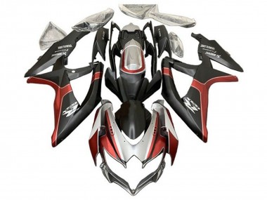 2008-2010 Suzuki GSXR 600 / GSXR 750 Motorcycle Fairings - Silver Red Matte Black Canada Websites