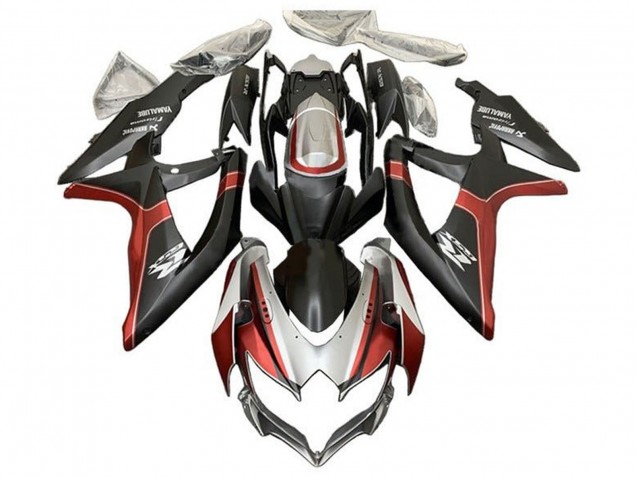 2008-2010 Suzuki GSXR 600 / GSXR 750 Motorcycle Fairings - Silver Red Matte Black Canada Websites