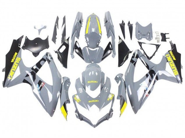 2008-2010 Suzuki GSXR 600 / GSXR 750 Motorcycle Fairings - Nardo Grey Yellow Black Canada Websites