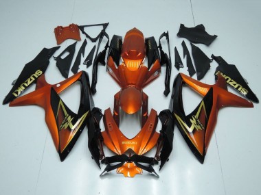 2008-2010 Suzuki GSXR 600 / GSXR 750 Motorcycle Fairings - Orange Gold Black Canada Websites