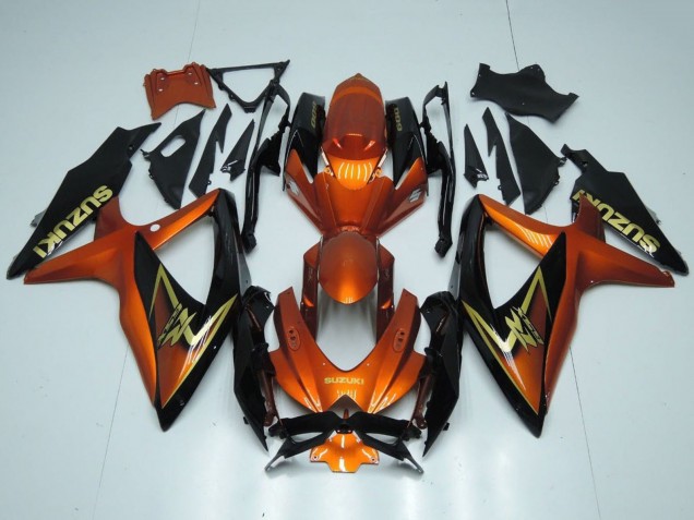 2008-2010 Suzuki GSXR 600 / GSXR 750 Motorcycle Fairings - Orange Gold Black Canada Websites