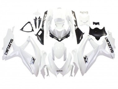 2008-2010 Suzuki GSXR 600 / GSXR 750 Motorcycle Fairings - White Black Canada Websites
