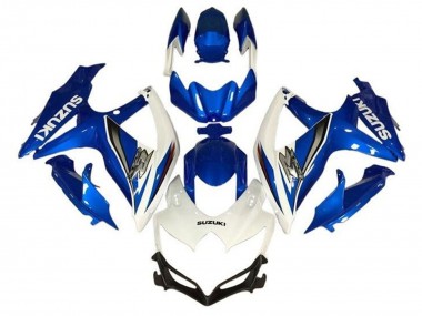 2008-2010 Suzuki GSXR 600 / GSXR 750 Motorcycle Fairings - White Blue Silver Canada Websites