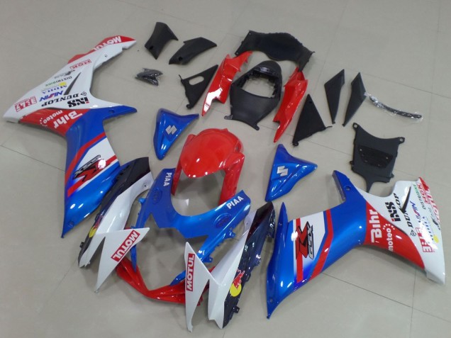 2011-2024 Suzuki GSXR 600 / GSXR 750 Motorcycle Fairings - Blue Red White Canada Websites