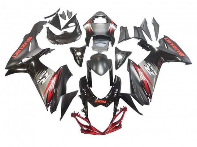 2011-2024 Suzuki GSXR 600 / GSXR 750 Motorcycle Fairings - Black Grey Red Canada Websites