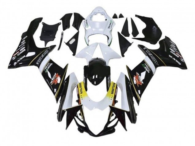 2011-2024 Suzuki GSXR 600 / GSXR 750 Motorcycle Fairings - White Yellow Black Alstare Dark Dog Canada Websites