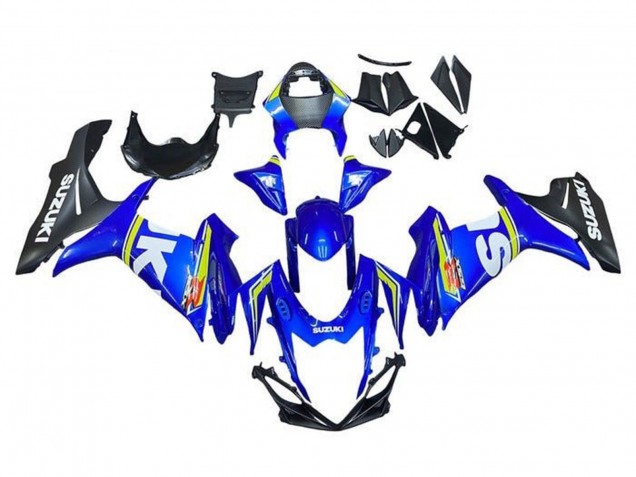 2011-2024 Suzuki GSXR 600 / GSXR 750 Motorcycle Fairings - White Blue Yellow Black Canada Websites