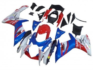 2011-2024 Suzuki GSXR 600 / GSXR 750 Motorcycle Fairings - Blue White Red Motul Canada Websites