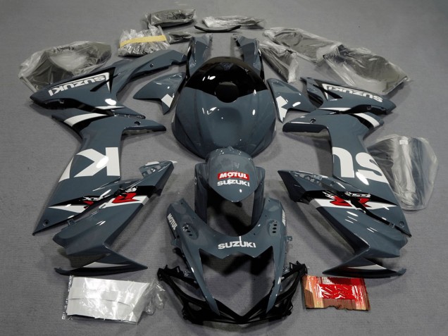 2011-2024 Suzuki GSXR 600 / GSXR 750 Motorcycle Fairings - Dark Nardo Grey White Black Red Motul Canada Websites