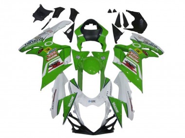 2011-2024 Suzuki GSXR 600 / GSXR 750 Motorcycle Fairings - White Green Red Motul Canada Websites
