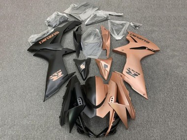 2011-2024 Suzuki GSXR 600 / GSXR 750 Motorcycle Fairings - Matte Black Copper Brown Split Canada Websites