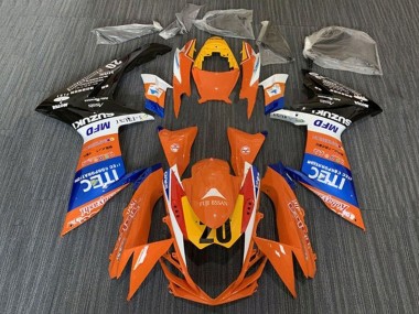 2011-2024 Suzuki GSXR 600 / GSXR 750 Motorcycle Fairings - Orange Blue White Black Yellow 20 Canada Websites