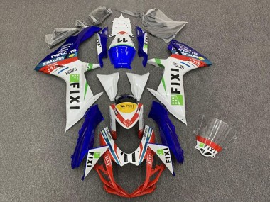 2011-2024 Suzuki GSXR 600 / GSXR 750 Motorcycle Fairings - White Blue Yellow Red Green Fixi 11 Canada Websites