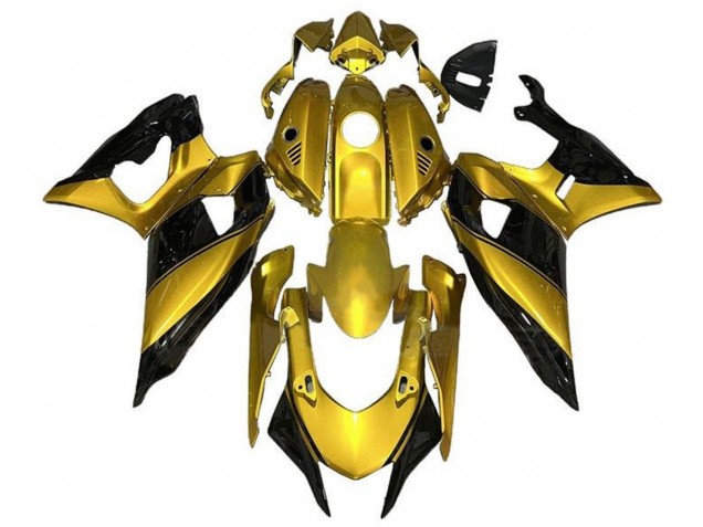 2021-2024 Yamaha YZF R7 Motorcycle Fairings - Gold Black Canada Websites