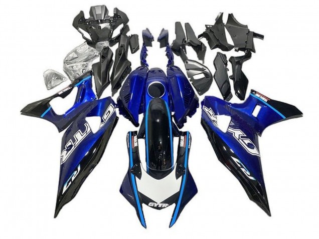 2021-2024 Yamaha YZF R7 Motorcycle Fairings - Blue Black Light Blue Canada Websites