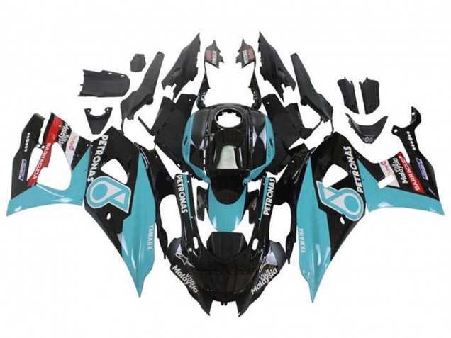 2021-2024 Yamaha YZF R7 Motorcycle Fairings - Black Blue Petronas Canada Websites