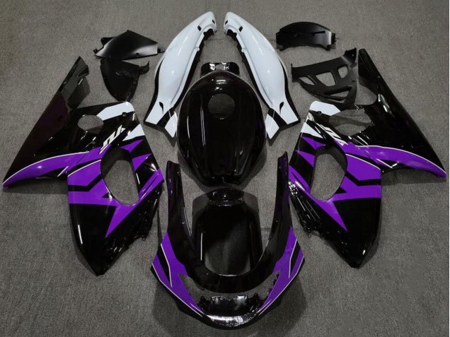 1996-2007 Yamaha YZF600R Thundercat Motorcycle Fairings - Glossy Black Purple White Canada Websites