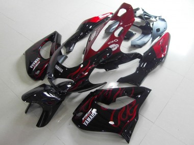 1997-2007 Yamaha YZF 1000R Thunderace Motorcycle Fairings - Black White Red Flame Canada Websites