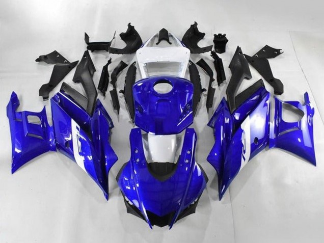 2019-2021 Yamaha YZF R3/R25 Motorcycle Fairings - White Blue Matte Black Canada Websites