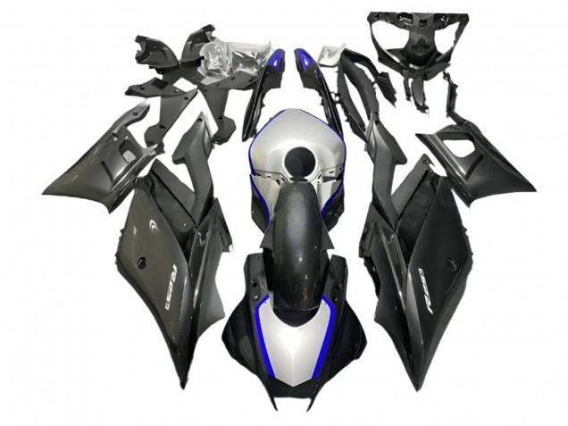 2022-2024 Yamaha YZF R3/R25 Motorcycle Fairings - Silver Blue Black Carbon Fiber Style Canada Websites