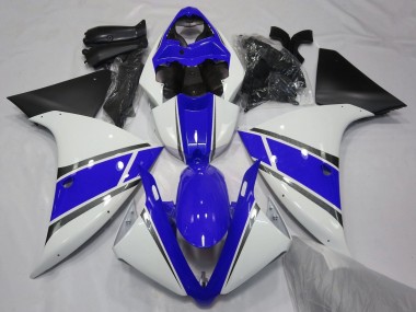 2009-2011 Yamaha YZF 1000 R1 Motorcycle Fairings - White Blue Silver Matte Black Canada Websites