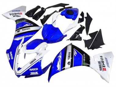 2012-2014 Yamaha YZF 1000 R1 Motorcycle Fairings - Blue White Black Green IVECO Yamalube Monster Canada Websites