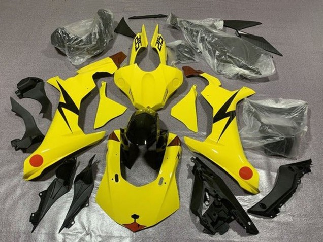 2015-2019 Yamaha YZF 1000 R1 Motorcycle Fairings - Yellow Red Pikachu Canada Websites
