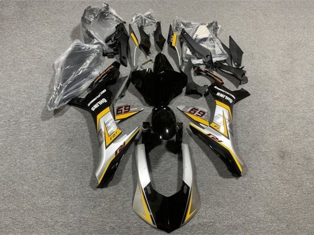 2015-2019 Yamaha YZF 1000 R1 Motorcycle Fairings - Silver Yellow Glossy Black Canada Websites