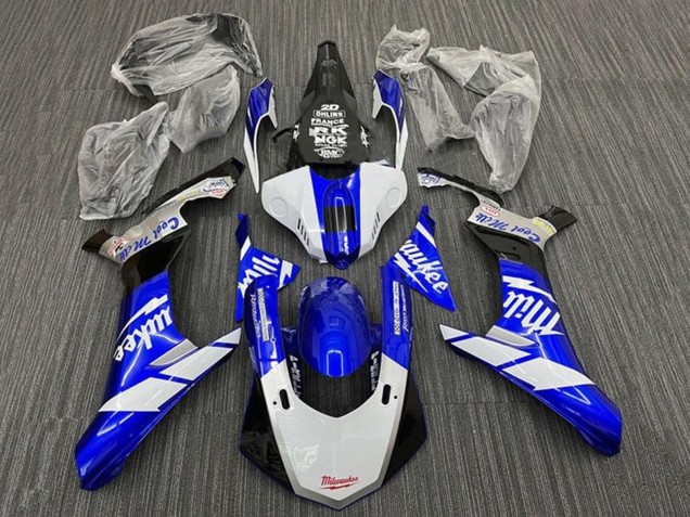 2015-2019 Yamaha YZF 1000 R1 Motorcycle Fairings - White Blue Black Milwaukee Canada Websites