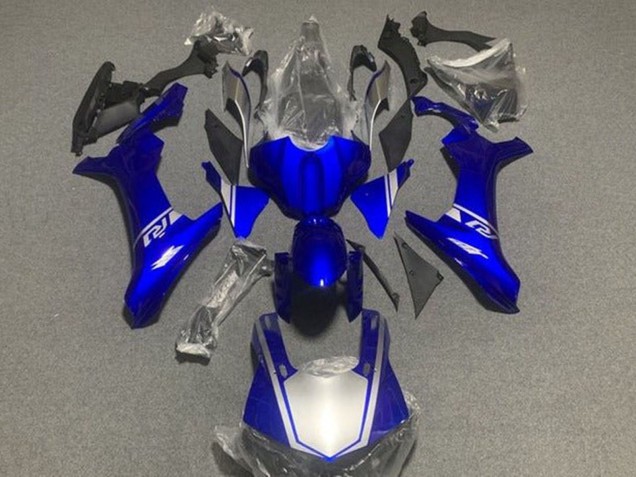 2015-2019 Yamaha YZF 1000 R1 Motorcycle Fairings - Blue Silver Canada Websites