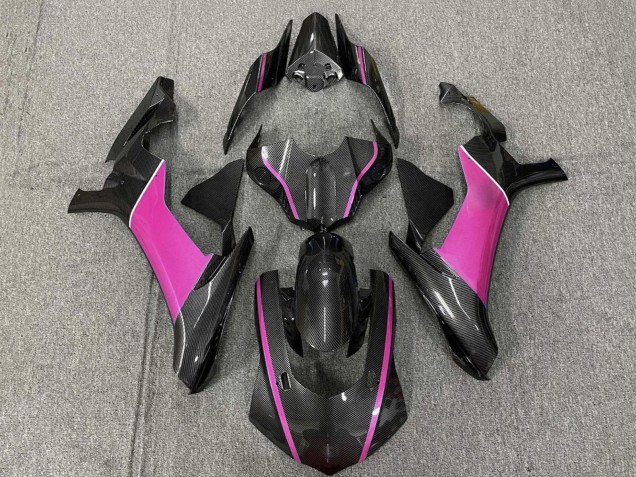 2015-2019 Yamaha YZF 1000 R1 Motorcycle Fairings - Faux Carbon Fiber Pink Canada Websites