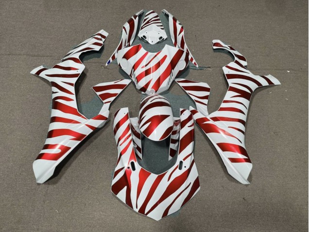 2015-2019 Yamaha YZF 1000 R1 Motorcycle Fairings - White Red Zebra Canada Websites