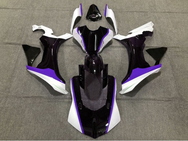 2015-2019 Yamaha YZF 1000 R1 Motorcycle Fairings - White Glossy Black Purple Canada Websites
