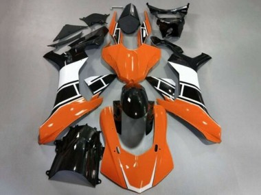 2015-2019 Yamaha YZF 1000 R1 Motorcycle Fairings - White Orange Glossy Black Canada Websites