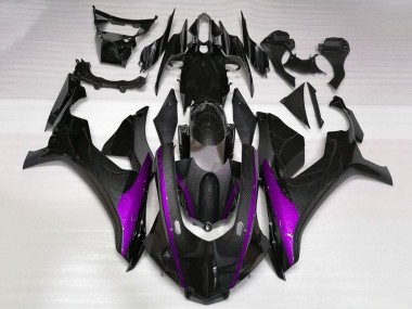 2015-2019 Yamaha YZF 1000 R1 Motorcycle Fairings - Faux Carbon Fiber Purple Canada Websites