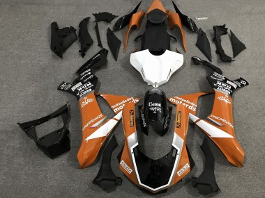 2015-2019 Yamaha YZF 1000 R1 Motorcycle Fairings - Orange White Glossy Black Canada Websites