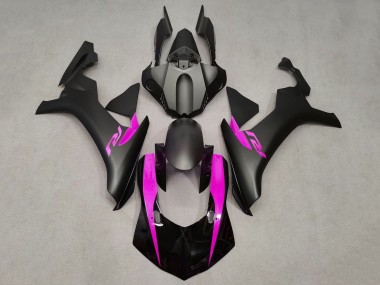 2015-2019 Yamaha YZF 1000 R1 Motorcycle Fairings - Matte Black Glossy Black Pink Canada Websites
