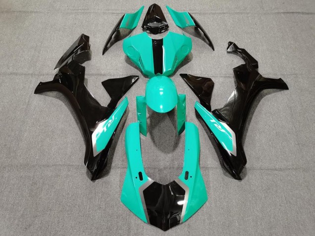 2015-2019 Yamaha YZF 1000 R1 Motorcycle Fairings - Turquoise Blue Glossy Black Canada Websites