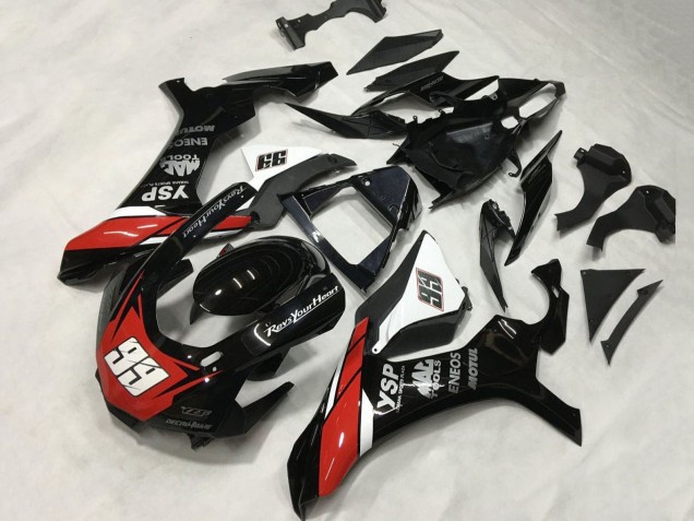 2015-2019 Yamaha YZF 1000 R1 Motorcycle Fairings - Glossy Black White Red ENEOS Motul YSP 99 Canada Websites
