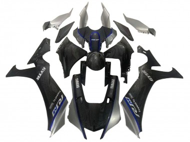 2020-2025 Yamaha YZF 1000 R1 Motorcycle Fairings - Faux Carbon Fiber Silver Blue Canada Websites
