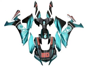 2020-2025 Yamaha YZF 1000 R1 Motorcycle Fairings - Turquoise Blue Matte Black Petronas Canada Websites