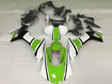 2020-2025 Yamaha YZF 1000 R1 Motorcycle Fairing - White Green Glossy Black Canada Websites