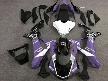 2020-2025 Yamaha YZF 1000 R1 Motorcycle Fairings - Purple White Glossy Black Sam Canada Websites
