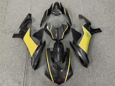 2020-2025 Yamaha YZF 1000 R1 Motorcycle Fairings - Faux Carbon Fiber Yellow Canada Websites