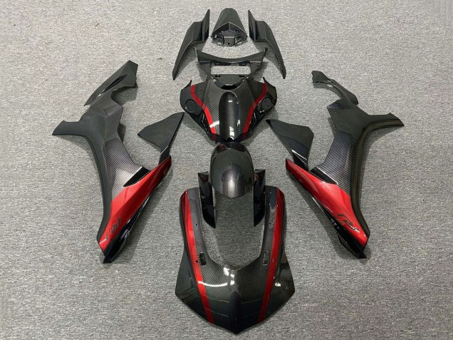 2020-2025 Yamaha YZF 1000 R1 Motorcycle Fairings - Faux Carbon Fiber Red Canada Websites