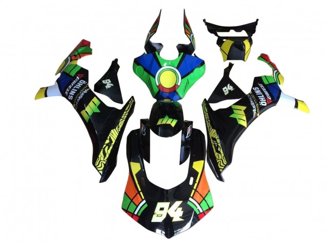 2020-2025 Yamaha YZF 1000 R1 Motorcycle Fairings - Blue Green Yellow Red Black Color Wheel 94 Canada Websites